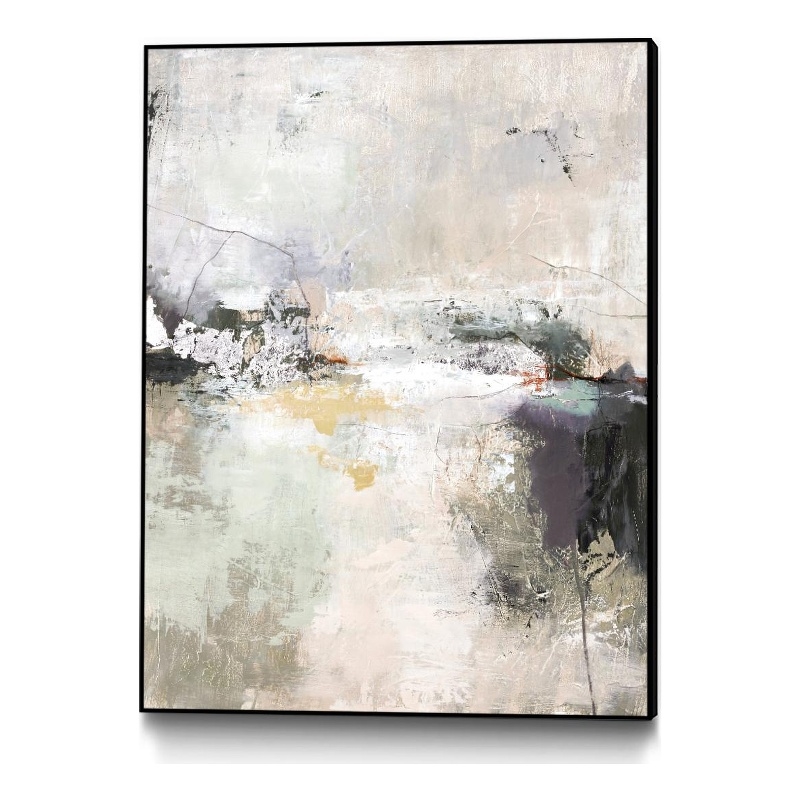 Giant Art Canvas  30x40 Garden Gate Framed in Multi-Color