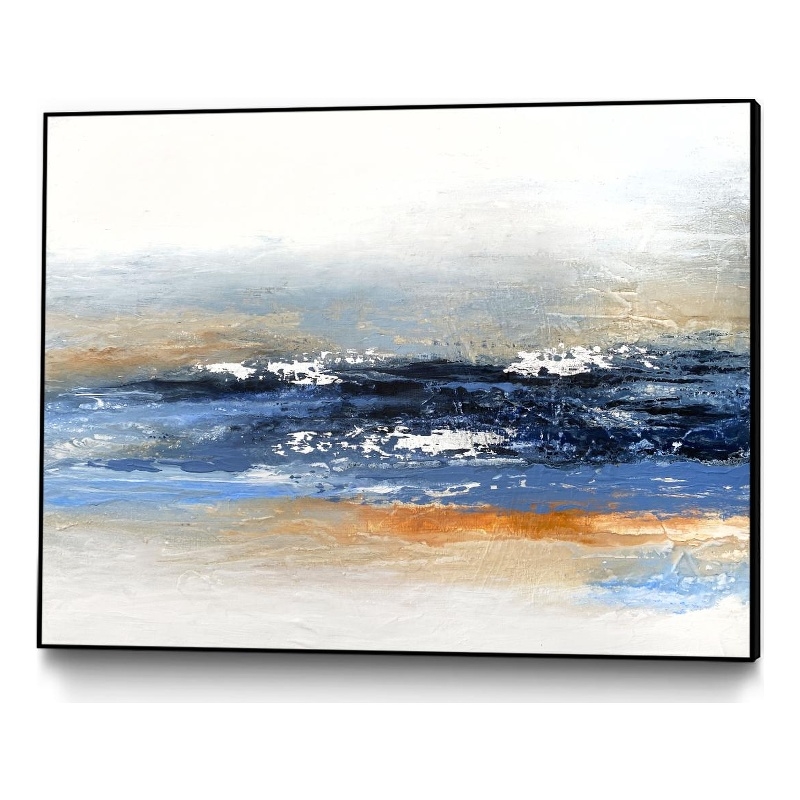 Giant Art Canvas  40x30 Into The Forest Framed in Multi-Color