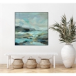Giant Art Canvas  20x20 Blue Lagoon Framed in Multi-Color