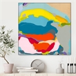 Giant Art Canvas  20x20 Free Falling Framed in Pink