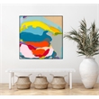 Giant Art Canvas  20x20 Free Falling Framed in Pink