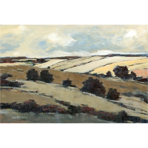 Giant Art 72x48 Serene Landscape 1 Fine Art Giant Canvas Print in Multi-Color