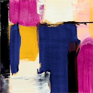 Giant Art 84x84 Spontaneous Fine Art Giant Canvas Print in Pink