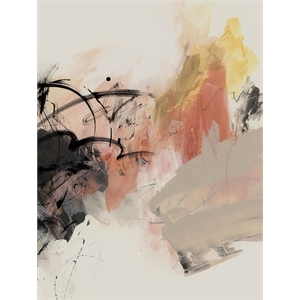 Giant Art 72x54 Grapefruit I Fine Art Giant Canvas Print in Pink