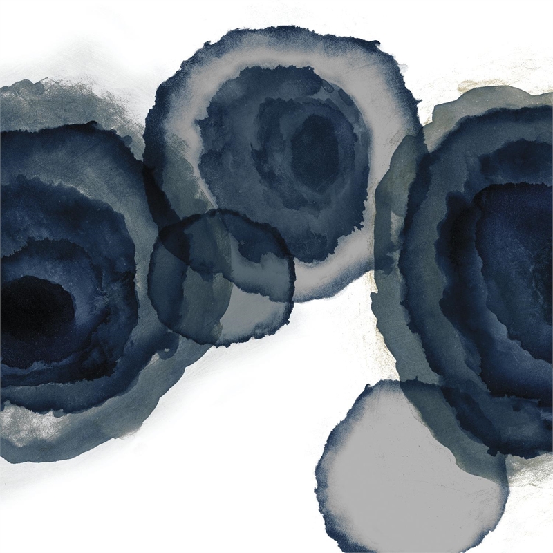 Giant Art 84x84 Blotted Ink II Fine Art Giant Canvas Print in White