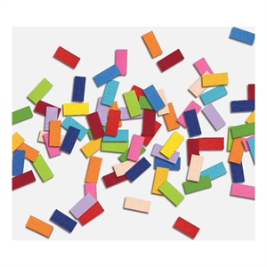 Giant Art 84x84 CONFETTI D -blanc Fine Art Giant Canvas Print in White