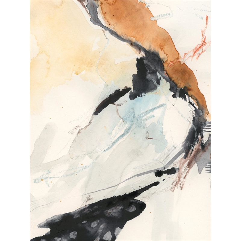 Giant Art 72x54 Efflux I Fine Art Giant Canvas Print in White