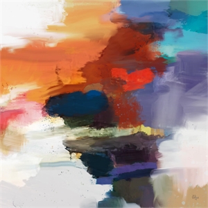 Giant Art 72x72 Interplay Fine Art Giant Canvas Print in Pink