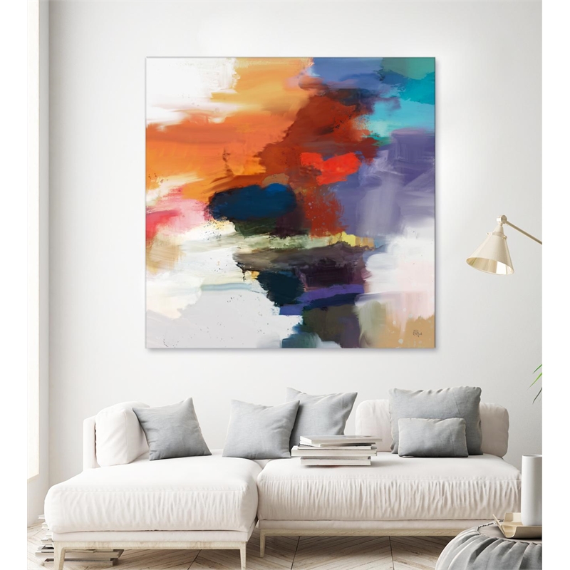 Giant Art 54x54 Interplay Fine Art Giant Canvas Print in Pink
