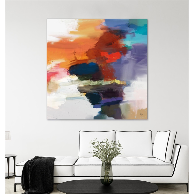Giant Art 54x54 Interplay Fine Art Giant Canvas Print in Pink