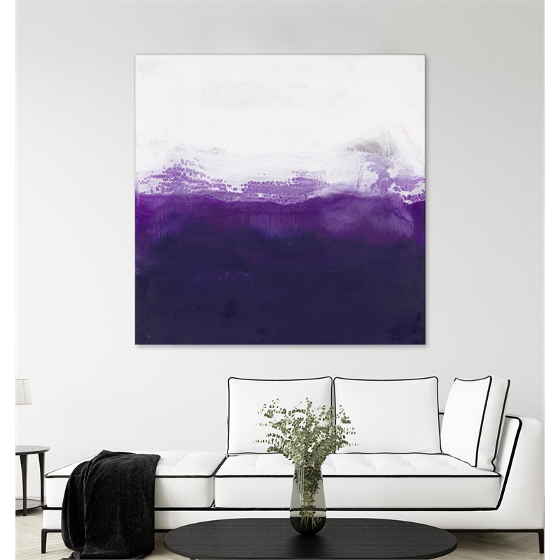 Giant Art 84x84 Purple Fine Art Giant Canvas Print in White