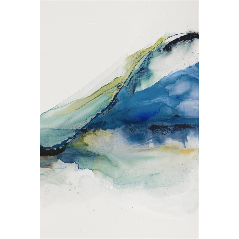 Giant Art 72x48 Abstract Terrain IV Fine Art Giant Canvas Print in Green