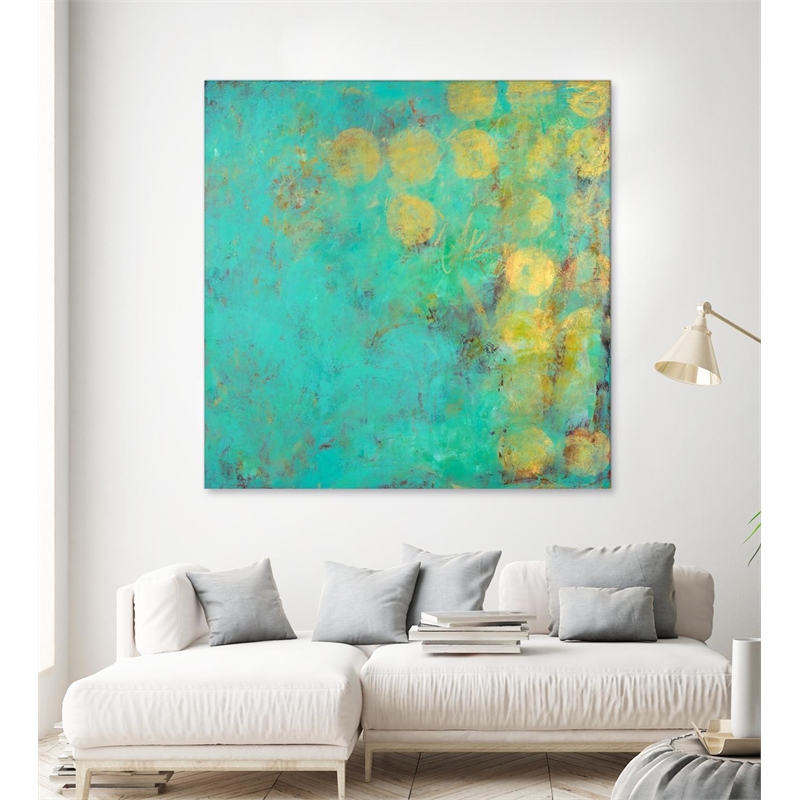Giant Art 72x72 Moon Dance Fine Art Giant Canvas Print in Yellow
