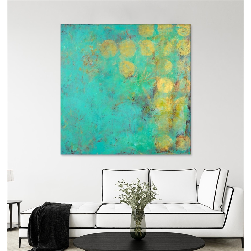 Giant Art 72x72 Moon Dance Fine Art Giant Canvas Print in Yellow