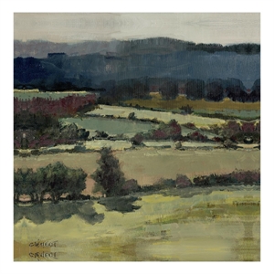 Giant Art 54x54 Serene Landscape 6 Fine Art Giant Canvas Print in Green