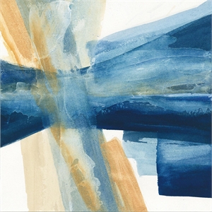 Giant Art 54x54 Indigo II Fine Art Giant Canvas Print in Orange