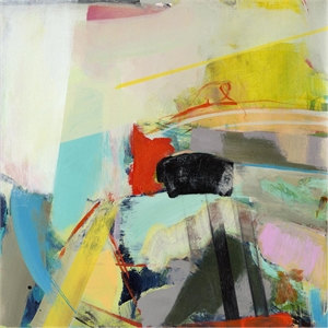 Giant Art 84x84 Jazz Hands I Fine Art Giant Canvas Print in Multi-Color