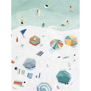 Giant Art 72x54 Beach Vista II Fine Art Giant Canvas Print in Yellow