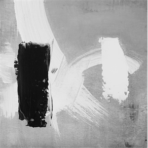 Giant Art 54x54 City Scene II Fine Art Giant Canvas Print in White