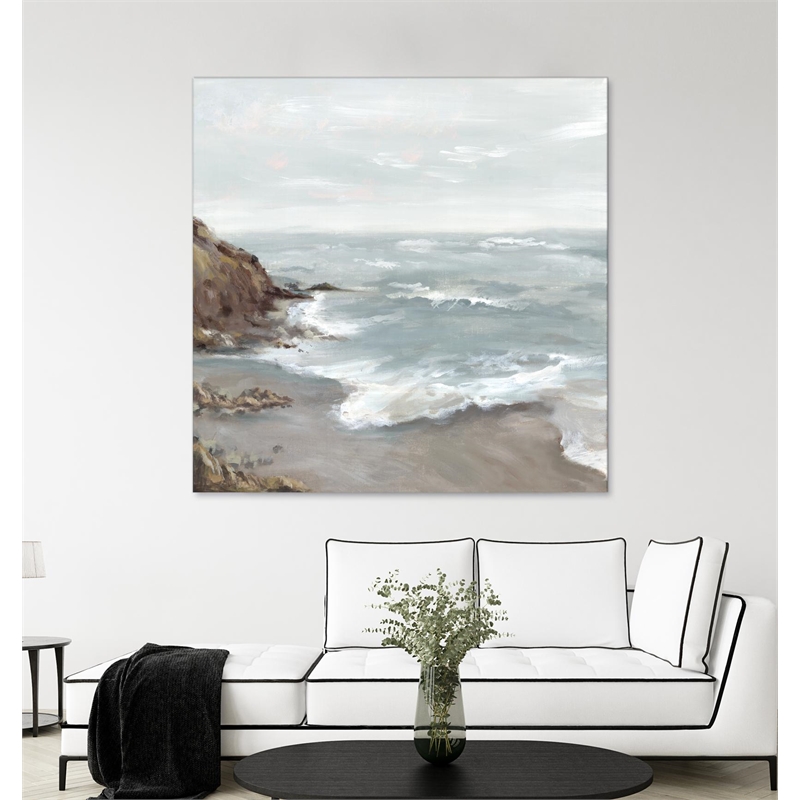 Giant Art 72x72 Beautiful Bay Fine Art Giant Canvas Print in Multi-Color