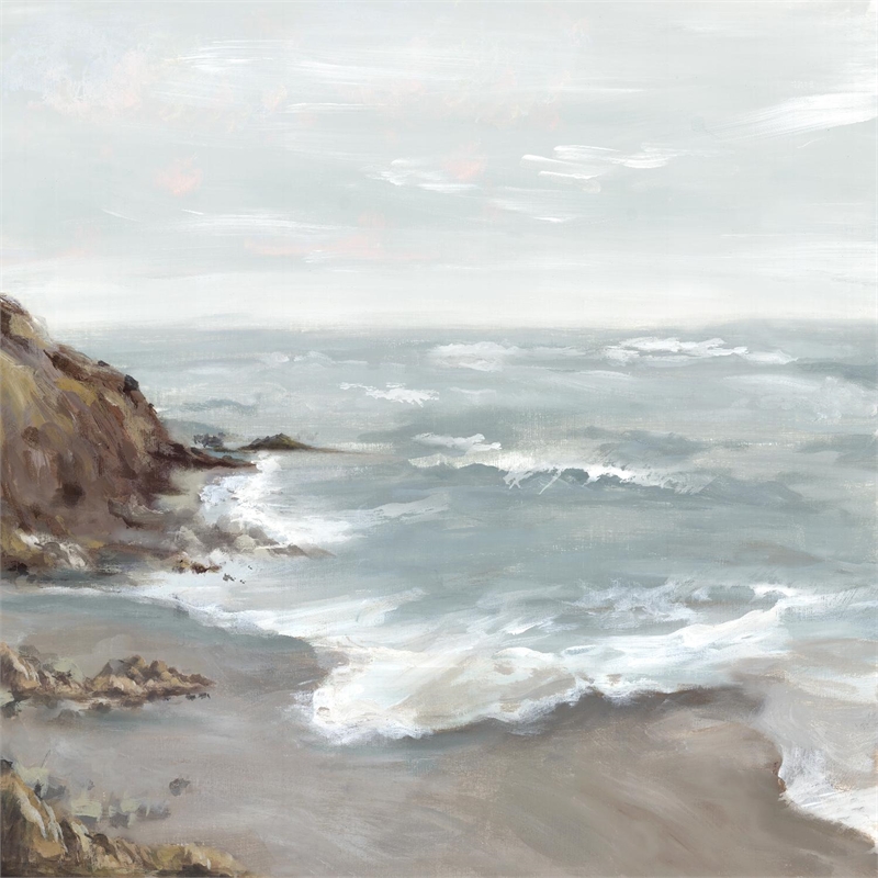 Giant Art 72x72 Beautiful Bay Fine Art Giant Canvas Print in Multi-Color