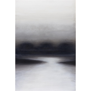 Giant Art 84x54 HAZE Fine Art Giant Canvas Print in White