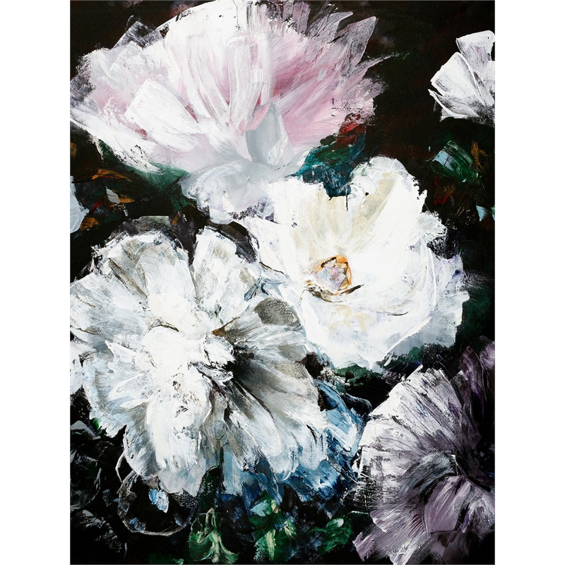 Giant Art 72x54 Soft Hue Flowers Fine Art Giant Canvas Print in Multi-Color