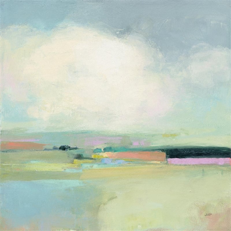 Giant Art 72x72 Colorful Horizon I Fine Art Giant Canvas Print in Multi-Color