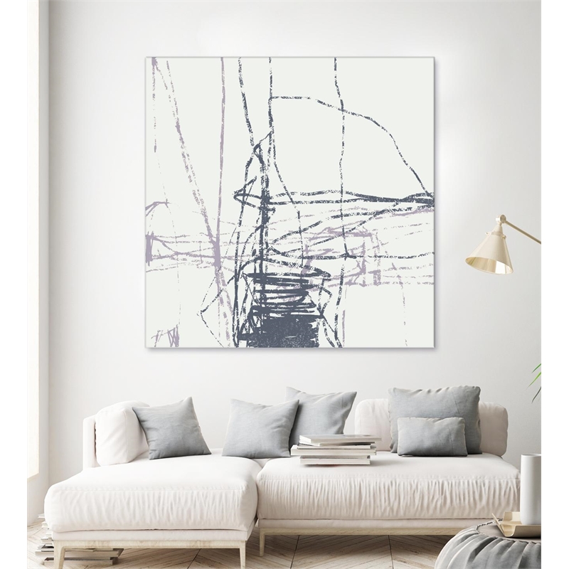 Giant Art 84x84 Chalk Doodles G Fine Art Giant Canvas Print in Multi-Color