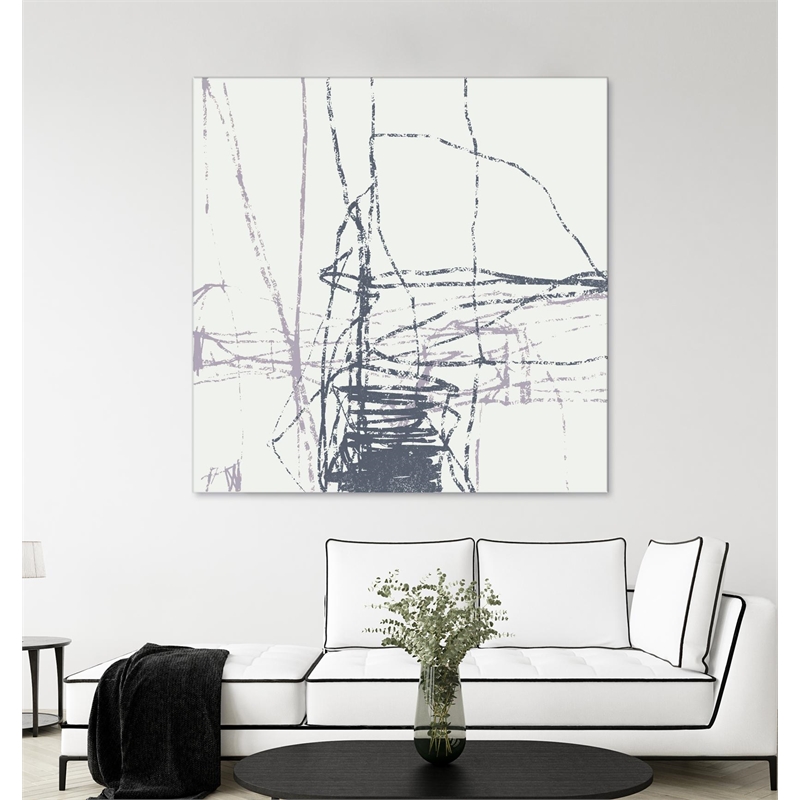 Giant Art 84x84 Chalk Doodles G Fine Art Giant Canvas Print in Multi-Color