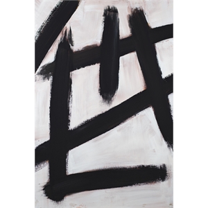 Giant Art 84x54 Ink Strokes Fine Art Giant Canvas Print in Multi-Color