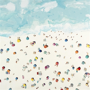 Giant Art 72x72 Beach Days Fine Art Giant Canvas Print in Multi-Color