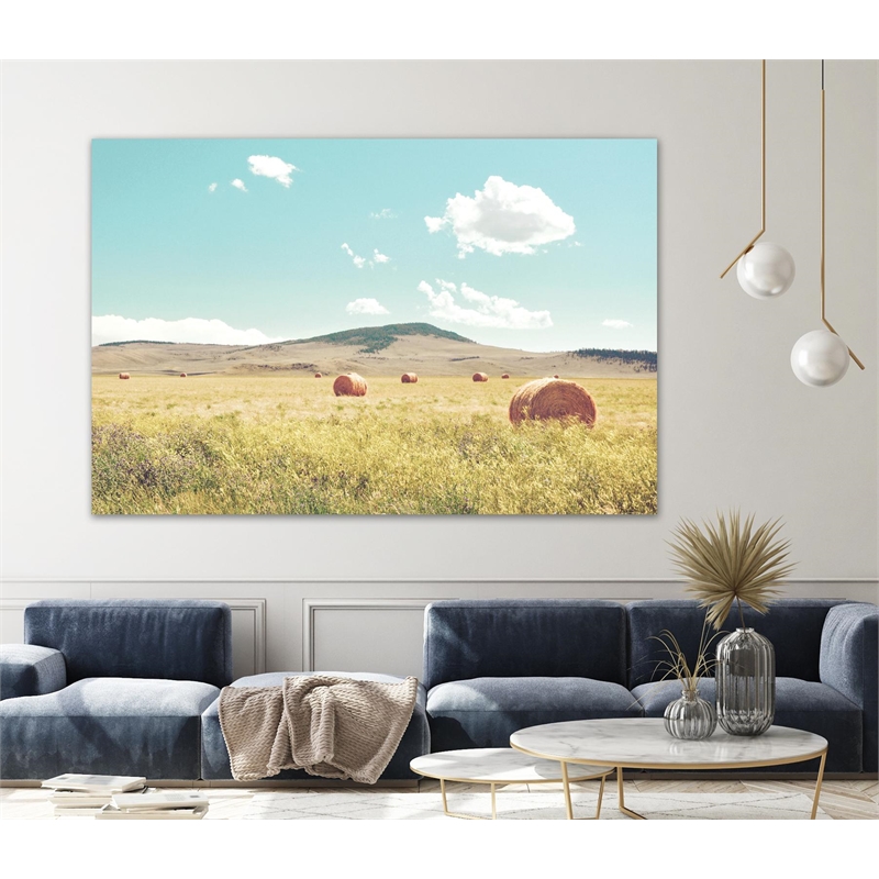 Giant Art 84x54 A Day in the Fields Fine Art Giant Canvas Print in Multi-Color