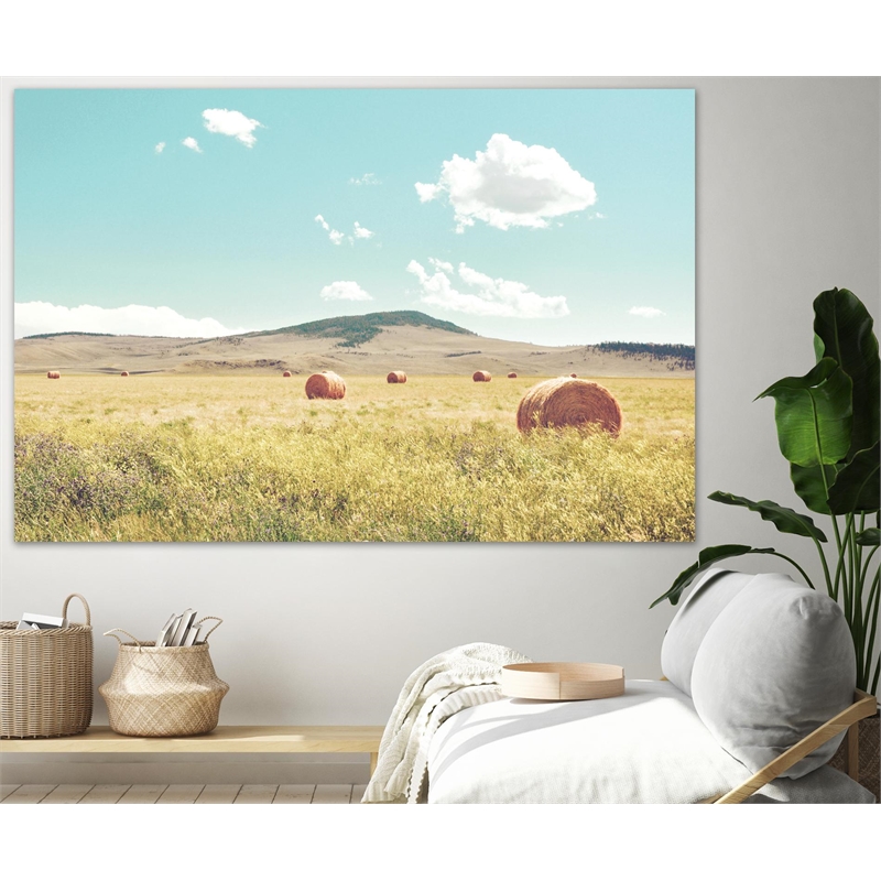 Giant Art 84x54 A Day in the Fields Fine Art Giant Canvas Print in Multi-Color