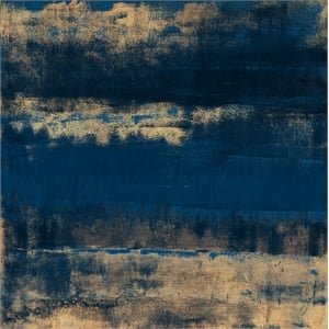 Giant Art 84x84 Sea Of Blue And Gold Fine Art Giant Canvas Print in Multi-Color