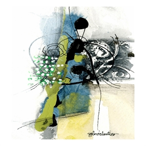 Giant Art 72x72 Jardinage Fine Art Giant Canvas Print in White