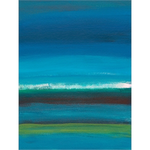 Giant Art 72x54 Night Coast One Fine Art Giant Canvas Print in Green