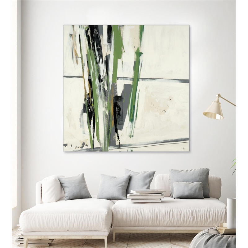 Giant Art 84x84 Through the Trees Fine Art Giant Canvas Print in Green