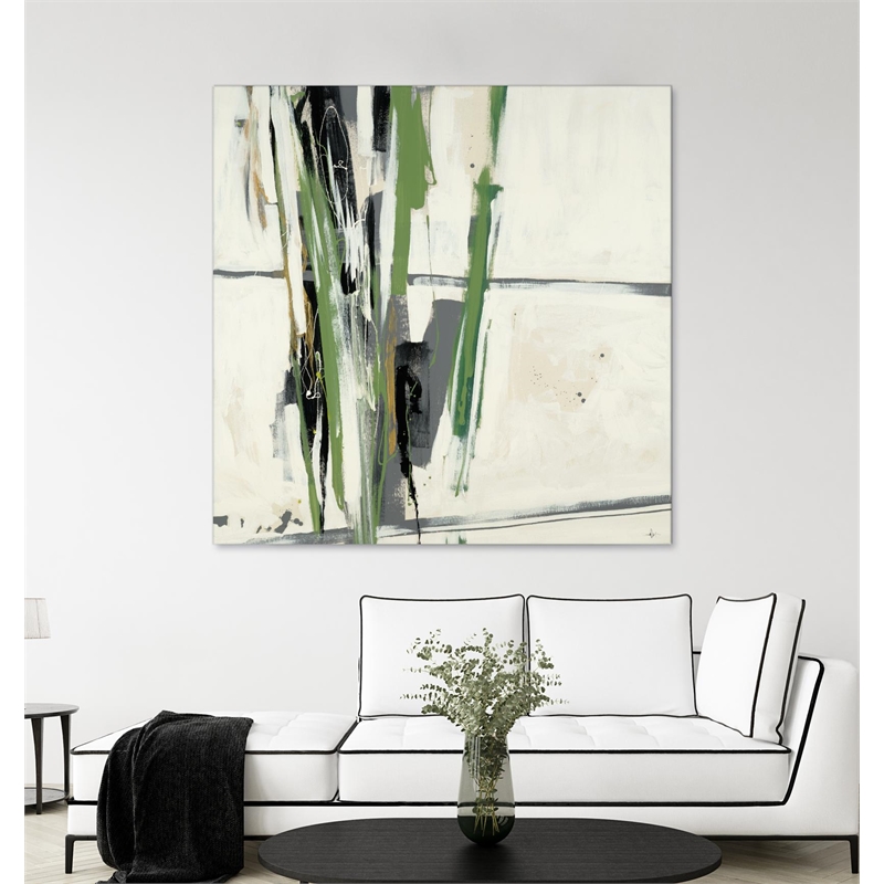 Giant Art 84x84 Through the Trees Fine Art Giant Canvas Print in Green