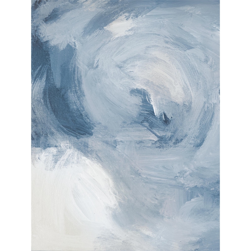 Giant Art 72x54 Blue Cloudy Dreams II Fine Art Giant Canvas Print in Multi-Color