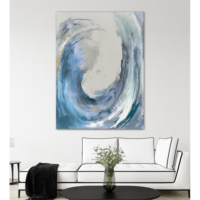 Giant Art 72x54 Water Collar Fine Art Giant Canvas Print in White