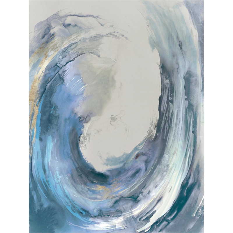 Giant Art 72x54 Water Collar Fine Art Giant Canvas Print in White