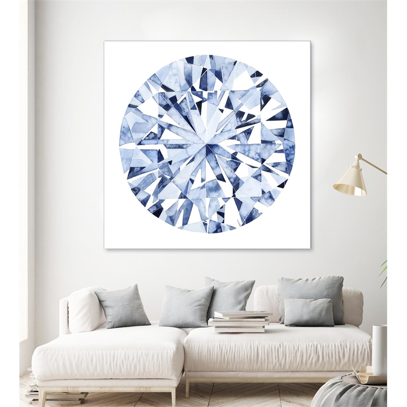 Giant Art 54x54 Diamond Drops I Fine Art Giant Canvas Print in Multi-Color