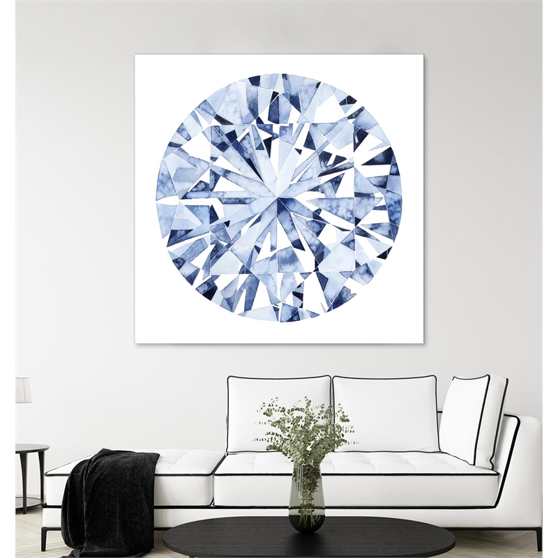 Giant Art 54x54 Diamond Drops I Fine Art Giant Canvas Print in Multi-Color