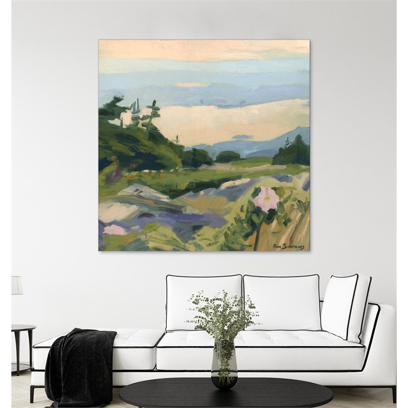 Giant Art 84x84 Top of the World Fine Art Giant Canvas Print in Green