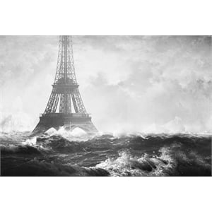 Giant Art 84x54 Endpire III Fine Art Giant Canvas Print in White