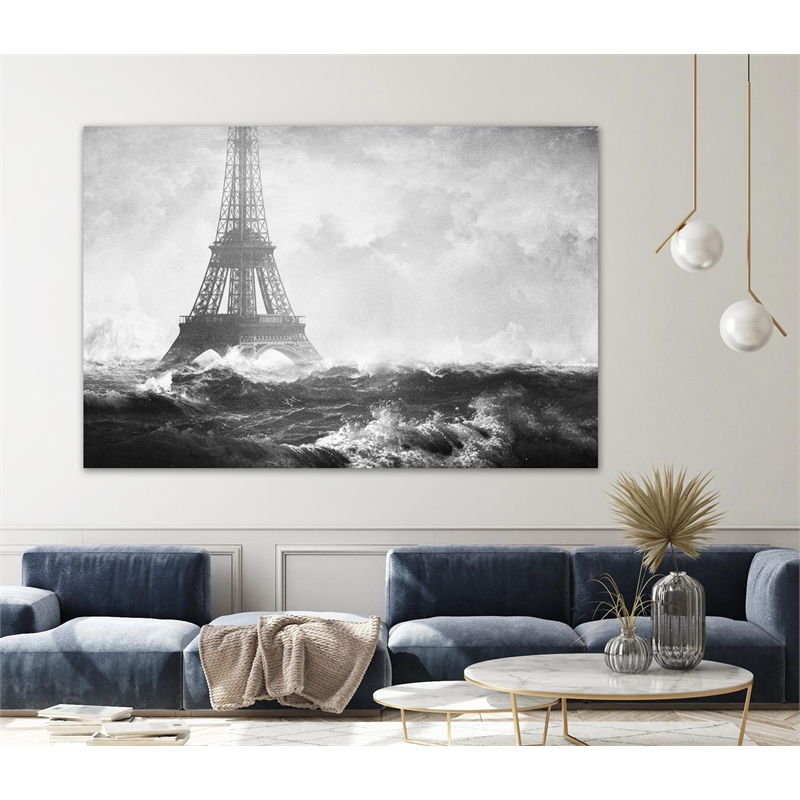 Giant Art 72x48 Endpire III Fine Art Giant Canvas Print in White