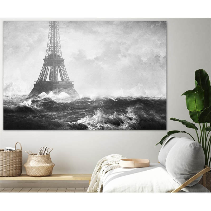 Giant Art 72x48 Endpire III Fine Art Giant Canvas Print in White