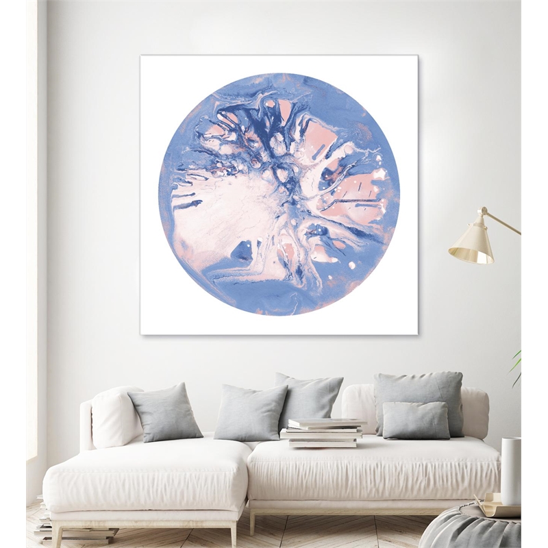 Giant Art 54x54 Spin Art 22 Fine Art Giant Canvas Print in Pink