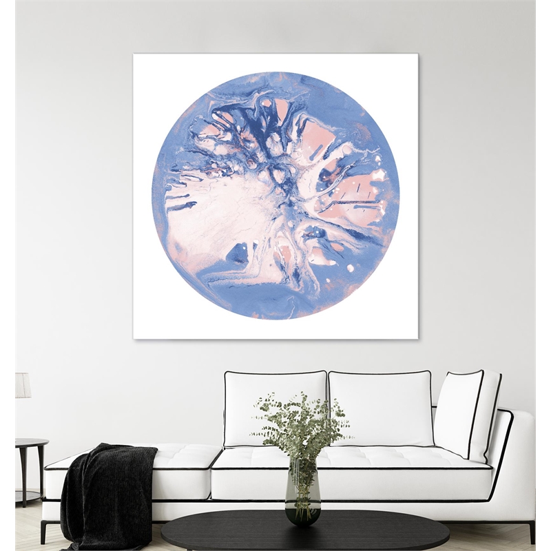Giant Art 54x54 Spin Art 22 Fine Art Giant Canvas Print in Pink